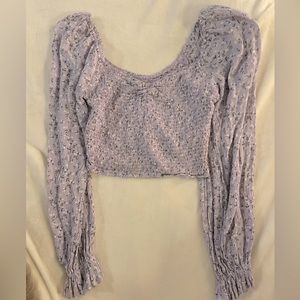 Hollister Long Sleeve Floral Blouse